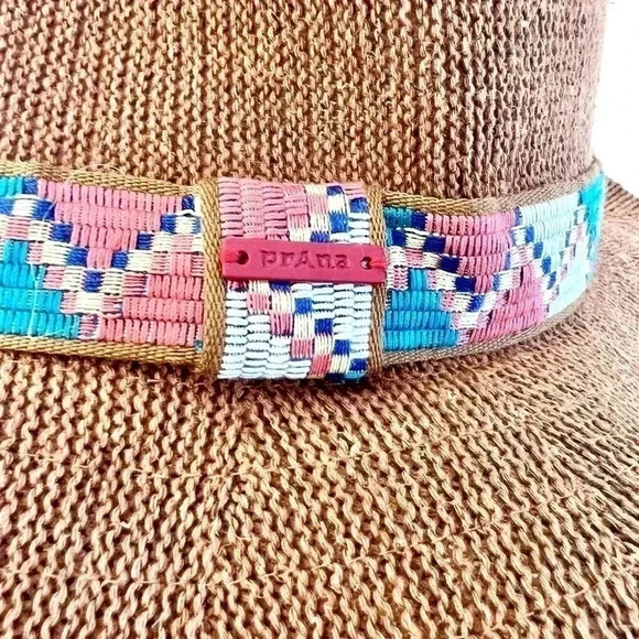 PrAna Cybil Knit Fedora Hemp and Organic Cotton Floppy Brown Hat One Size - Picture 7 of 9